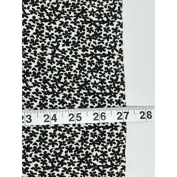 Max Studio Black White Floral Balloon Sleeve Blouse Scoop Neck Babydoll Artsy 2X - Picture 8 of 9